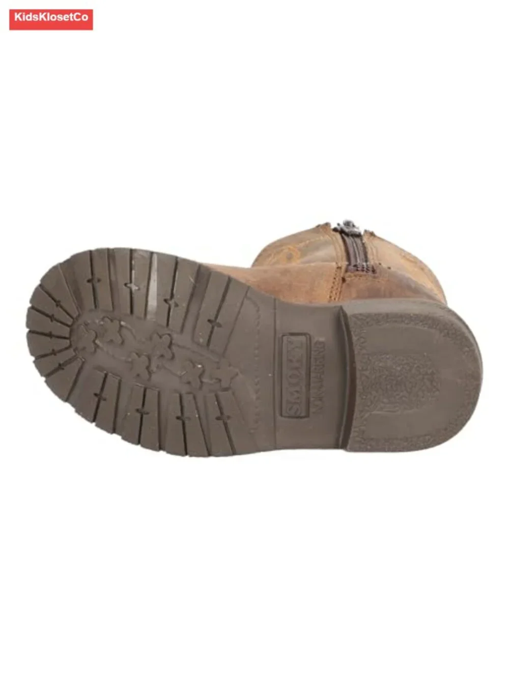 Genuine Leather Western Boots for Toddlers – Durable TPR Sole, Distressed Design